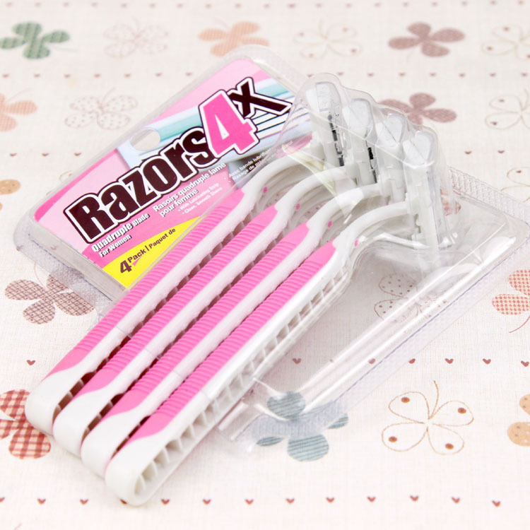 Disposable Shaving Cutter 4 Pack Women's Leg Shaving Armpit Hair remover Women's Shaving Manual Shaving Cutter