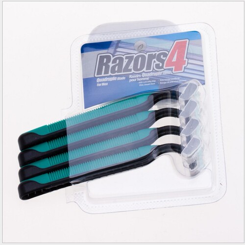 Disposable shaving razor 4 pack for ladies shaving leg and armpit hair remover female shaving razor manual shaving razor