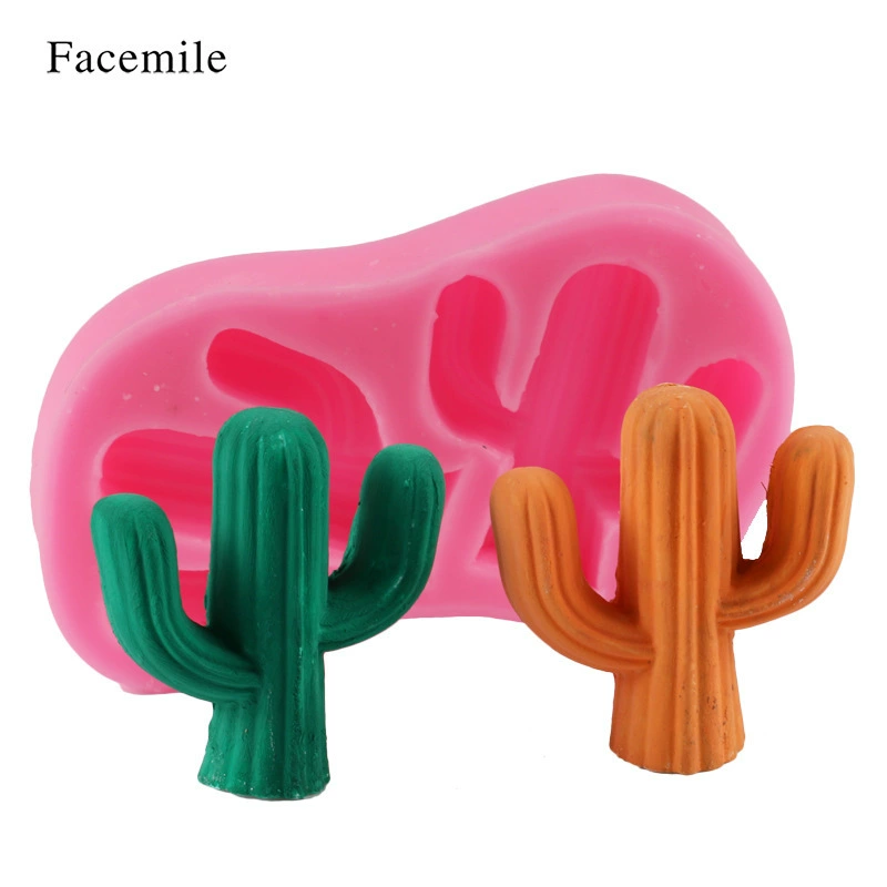 Silicone fondant, acrylic mold, DIY, cactus