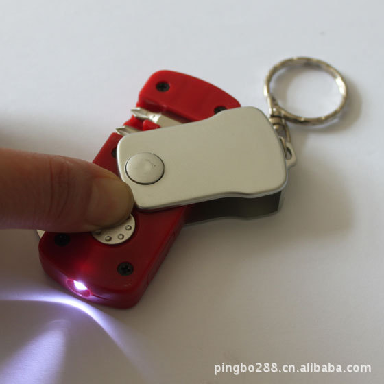 厂家大量供应带灯钥匙扣工具,LED工具,LED迷你工具,小工具