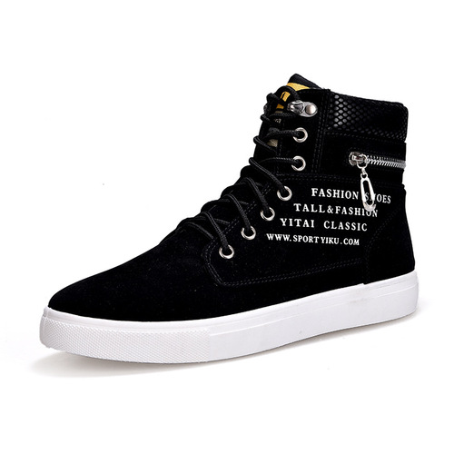 Autumn/Winter High-Top Shoes Korean Men's Shoes Student Canvas Shoes Men's Casual Shoes Trendy Matchable Board Shoes Fashion Boots