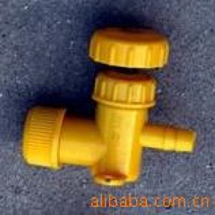 φ16x10mm变径开关-速接-沼气配件-管路阀门-聚乙烯-黄-龙腾牌