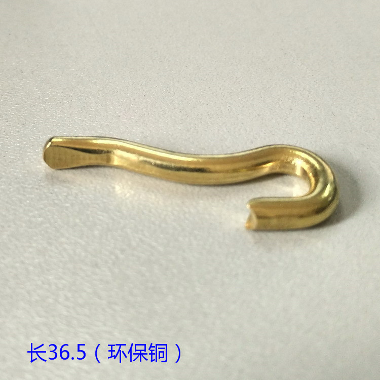 厂家直销黄铜皮带扣针长36.5黄铜皮带扣圆线利仔短针中针过检针