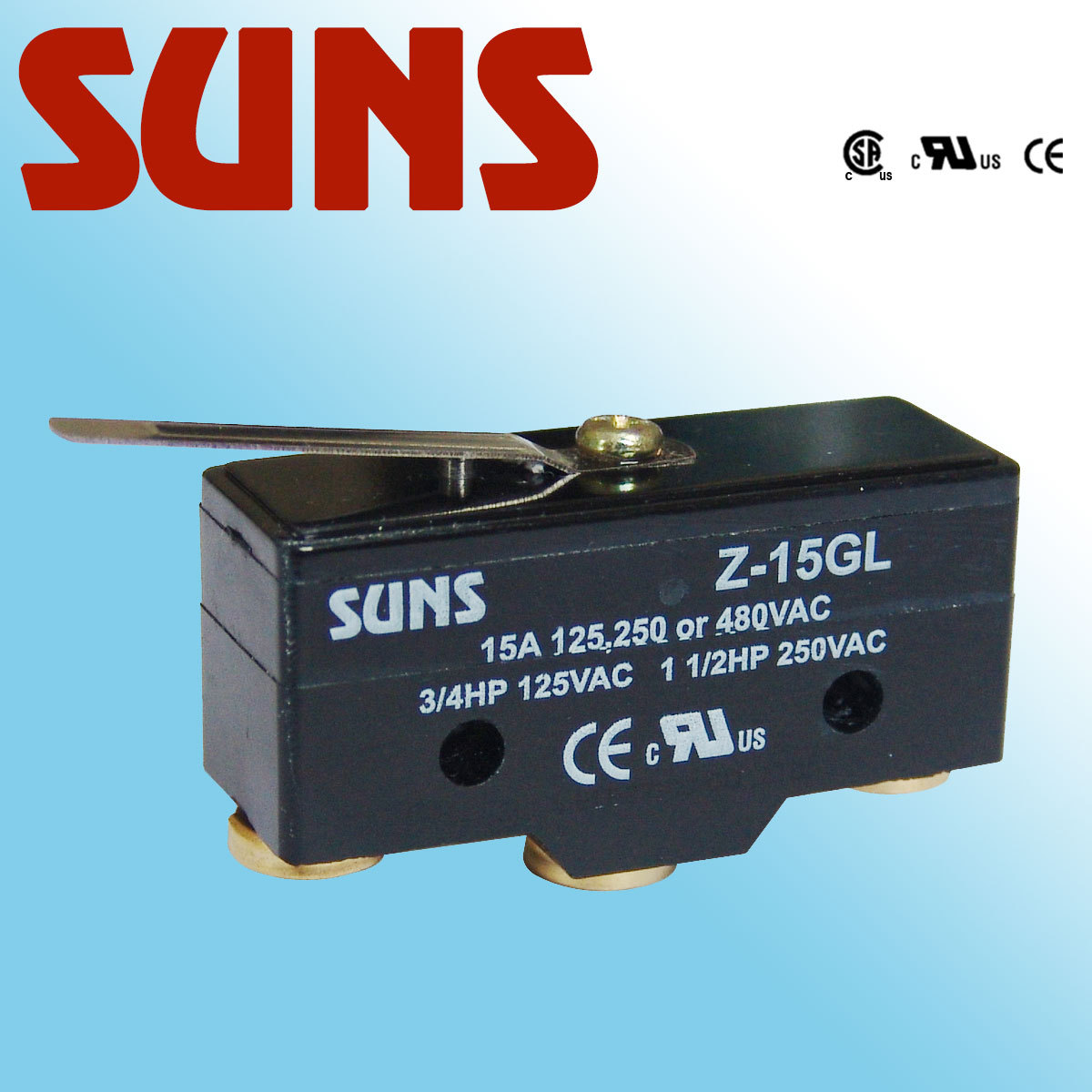 SUNS美国三实微动开关Z-15GL
