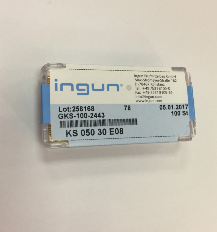 INGUN英钢测试针套 KS 050 30 E08/KS 050 E08 套筒 GKS 050英钢
