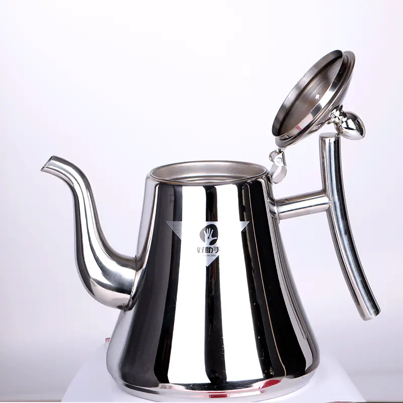 批发不锈钢卡士壶 食品级不锈钢 带漏网咖啡壶 酒店专用