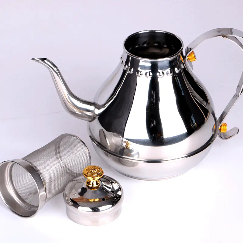 大量批发超盛不锈钢热水壶 加厚创意壶 宫廷壶 酒店家用咖啡壶
