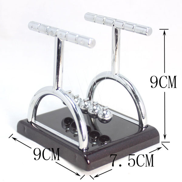 家居客厅办公室摆件倒杯形牛顿撞球 T型牛顿摆球碰碰球撞球 小号