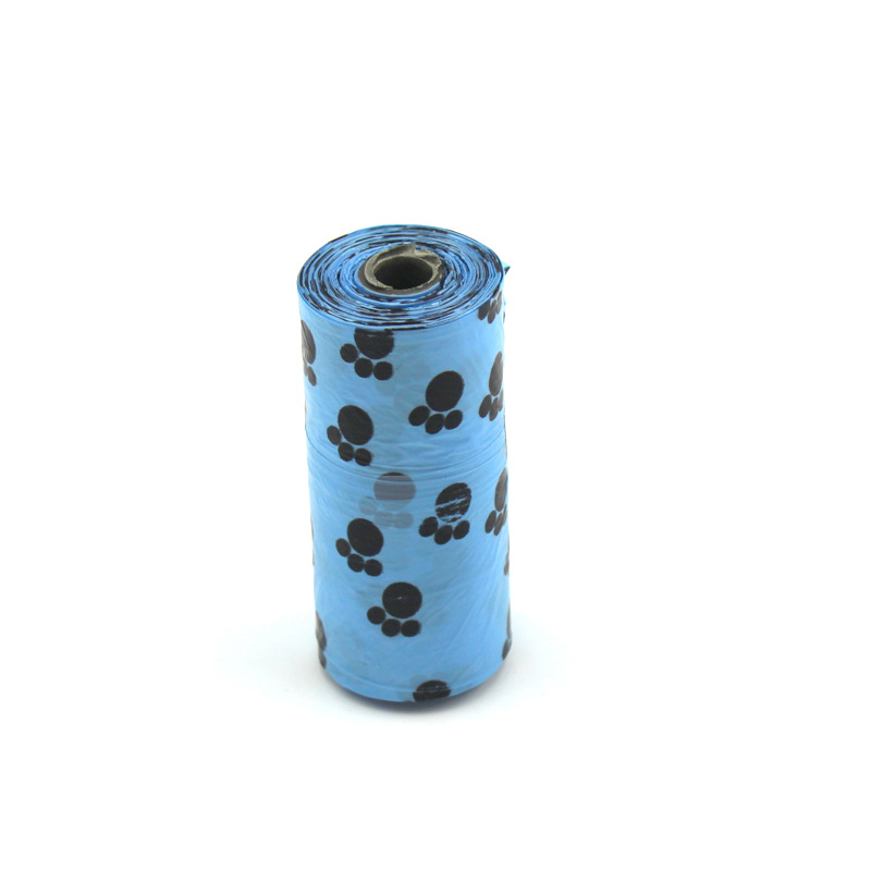 Impresión de mascotas bolsa de basura bolsa de limpieza 15 piezas conveniente perro recogida bolsa de basura fábrica de Ventas Directas