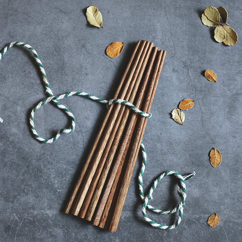 Shanen natural sin pintura sin cera ala de pollo grano de madera palillos domésticos vajilla desinfección gabinete hotel restaurante palillos