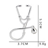 Accessory, brooch, fashionable stethoscope, pin, European style