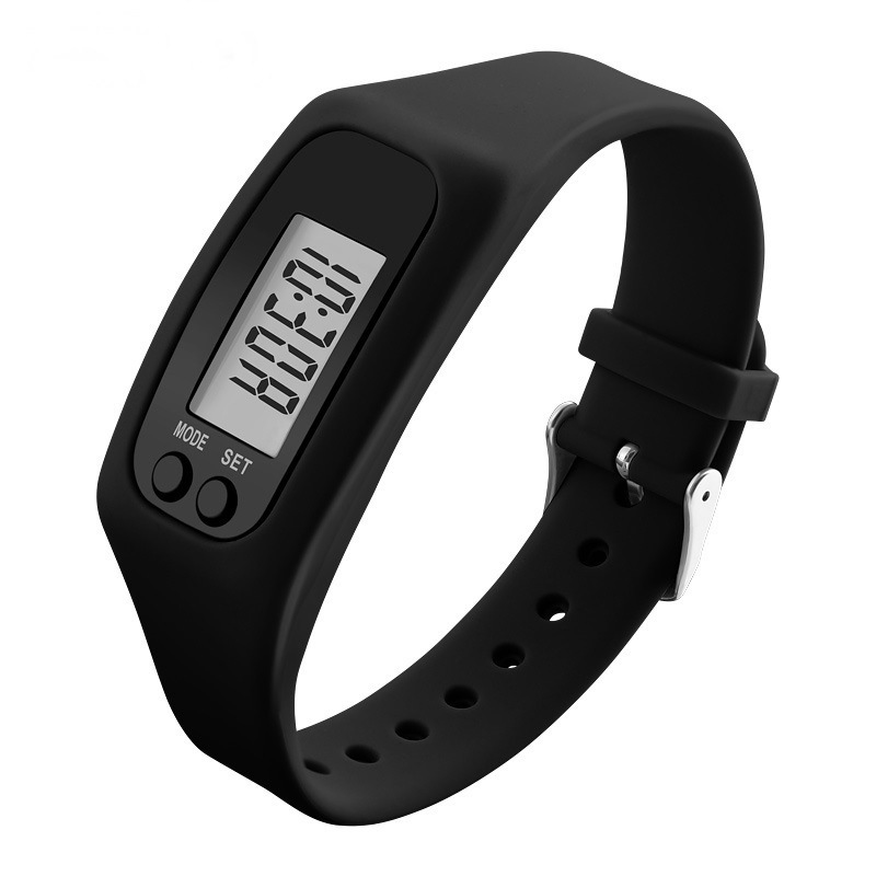 Silicone Digital Pedometer Bracelet Watch Multi-Function Pedometer Spot Wholesale Sports Led Digital Watch Special Price