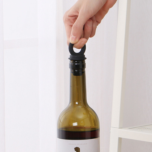Creative pull-type silicone wine stopper, plastic red wine bottle stopper, creative sealing stopper, vacuum champagne stopper, fresh-keeping bottle stopper