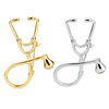 Accessory, brooch, fashionable stethoscope, pin, European style