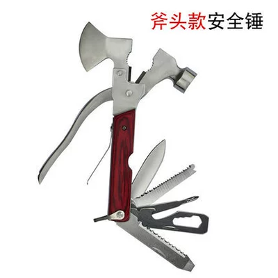 Car multi-function cone safety hammer car escape tool axe hammer mini safety rescue broken window Horn (Qəza çəkici) - axe-safety-hammer-1609025mm