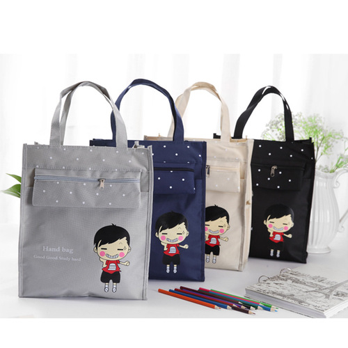 Student Portable Document Bag Tutorial Bag Waterproof Oxford Cloth Study Bag Office A4 Document Bag Wholesale