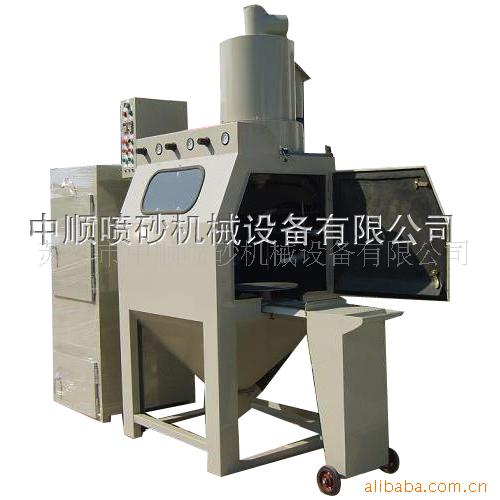 自动喷砂机输送式喷砂机五金小件批量处理自动喷砂机 履带毛边机