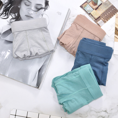 Modal mid-waist breathable boxer briefs with bullet separation U convex elephant trunk personalized breathable u convex bag men's underwear