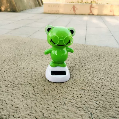 Car ornaments — Swing Doll Car Accessories - about-115-high-glasses-frog