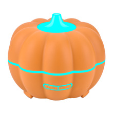 热销300ml南瓜香薰机冷雾精油扩散器小型家用补水加湿器LED香薰灯