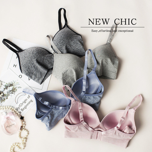 Japanese-style nursing bra, slim-fit, no hook, maternity bra, pregnancy period, breastfeeding, no underwire, Pu