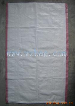 供应18扣编织袋红边袋蓝边塑料编织袋绿边编织袋边编织袋