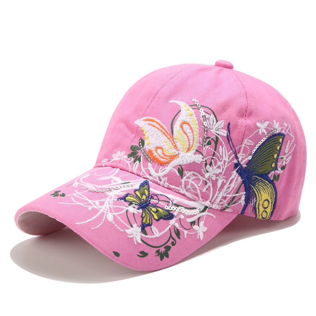 Baseball cap, demi-season adjustable embroidered sun-protection hat, solar-powered detail