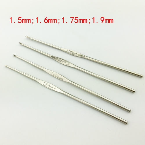 JP smooth knitting single head crochet set metal iron crochet hook diy handmade sweater knitting tool small crochet hook