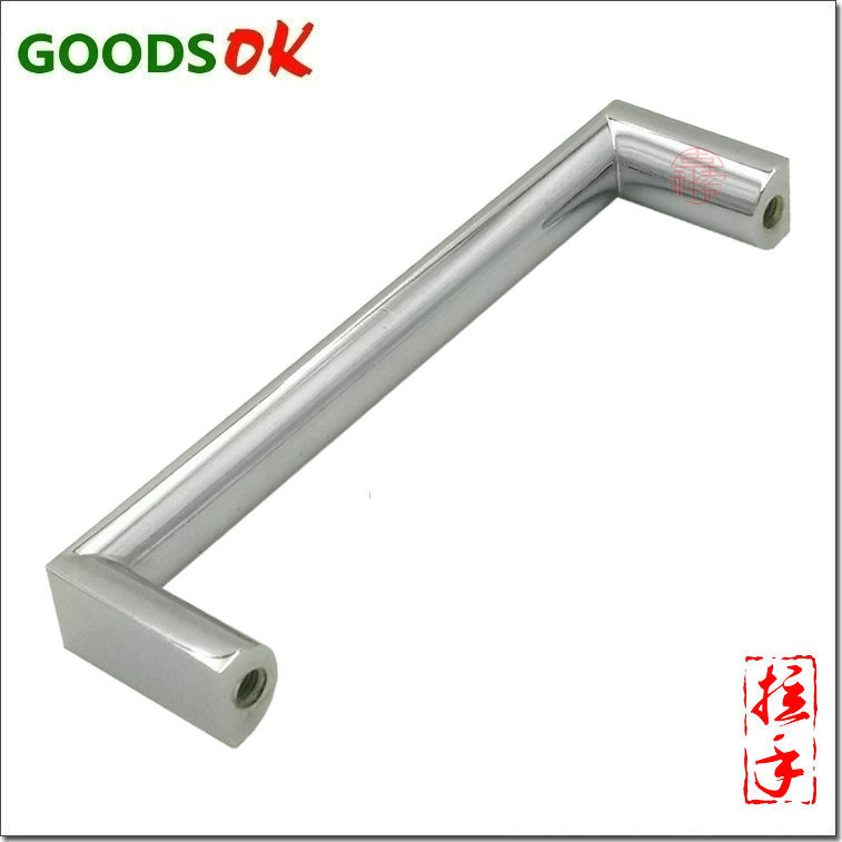 锌合金镀亮珠铬拉丝镀镍亚黑半圆钢木制抽屉家具U门型柜门把拉手