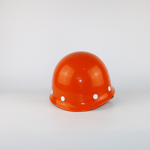 ABS material construction site helmet Red Yellow Blue White orange round helmet gold star factory wholesale 4-point printing labeling