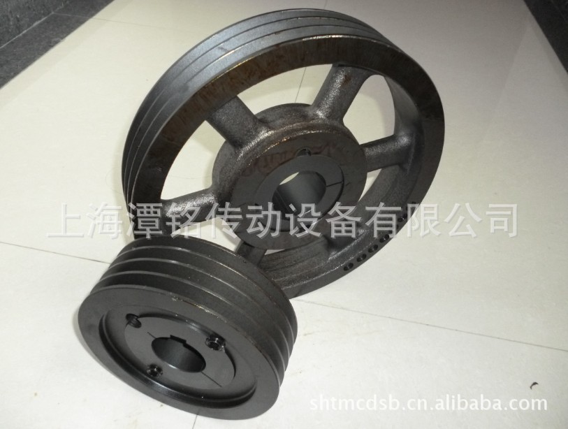 供应锥套式铸铁皮带轮、三角带轮、V型锥孔皮带轮、皮带盘、锥套