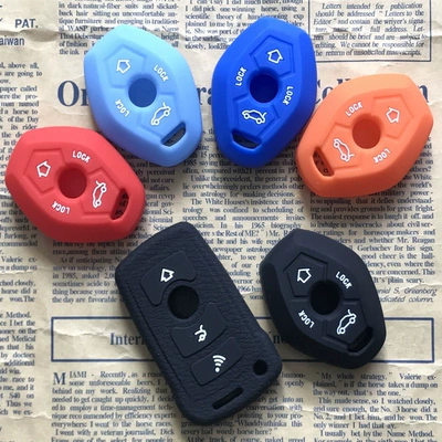 Suitable for 3 Series, 5 Series, 6 Series, 7 Series, X3, X5, X6, Z4 Silicone Key Case, Car Key Cover, Remote Control Protective Case