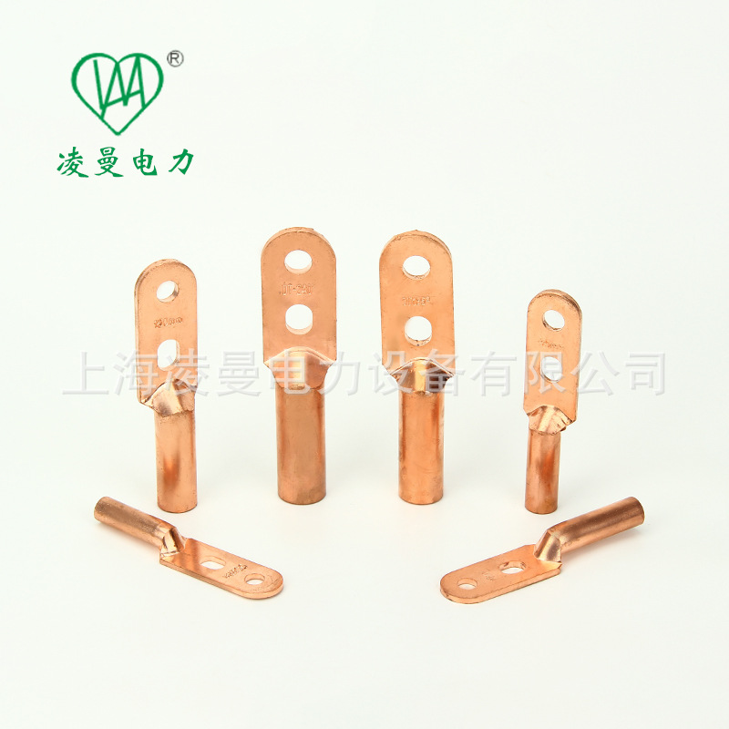 供应双孔铜端子 两个螺丝孔铜鼻子 双眼铜接线端子 DT