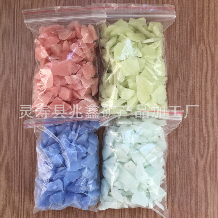 厂家批发铺路用夜光石 长效高亮夜光碎石 荧光石 发光石