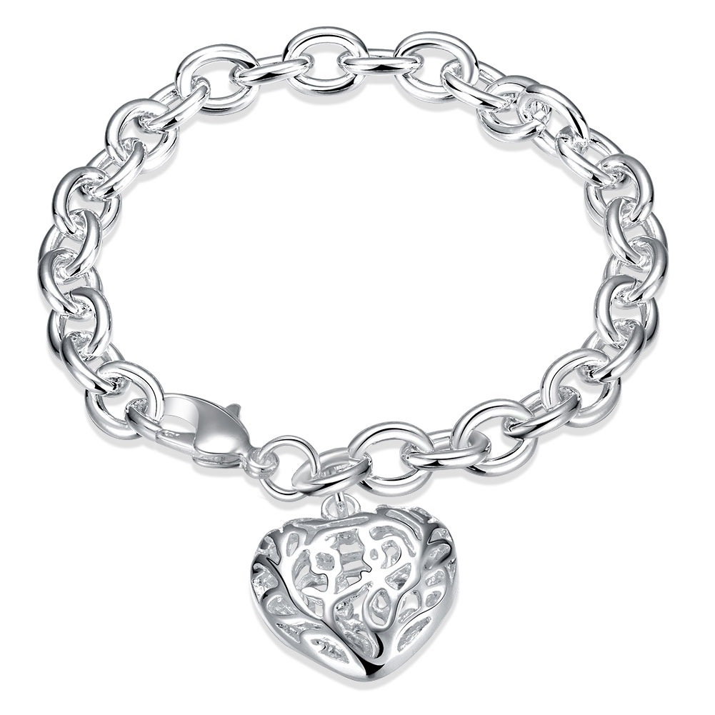 copper bracelet heart shaped