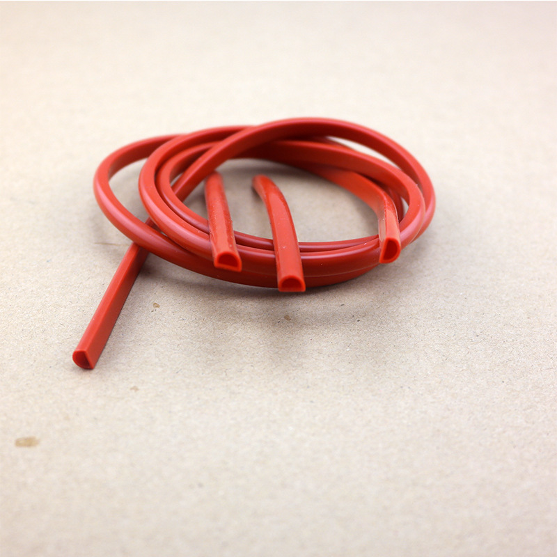 LED软灯条硅胶D型套管 异型硅胶管硅胶软管 异形硅胶条厂家批发