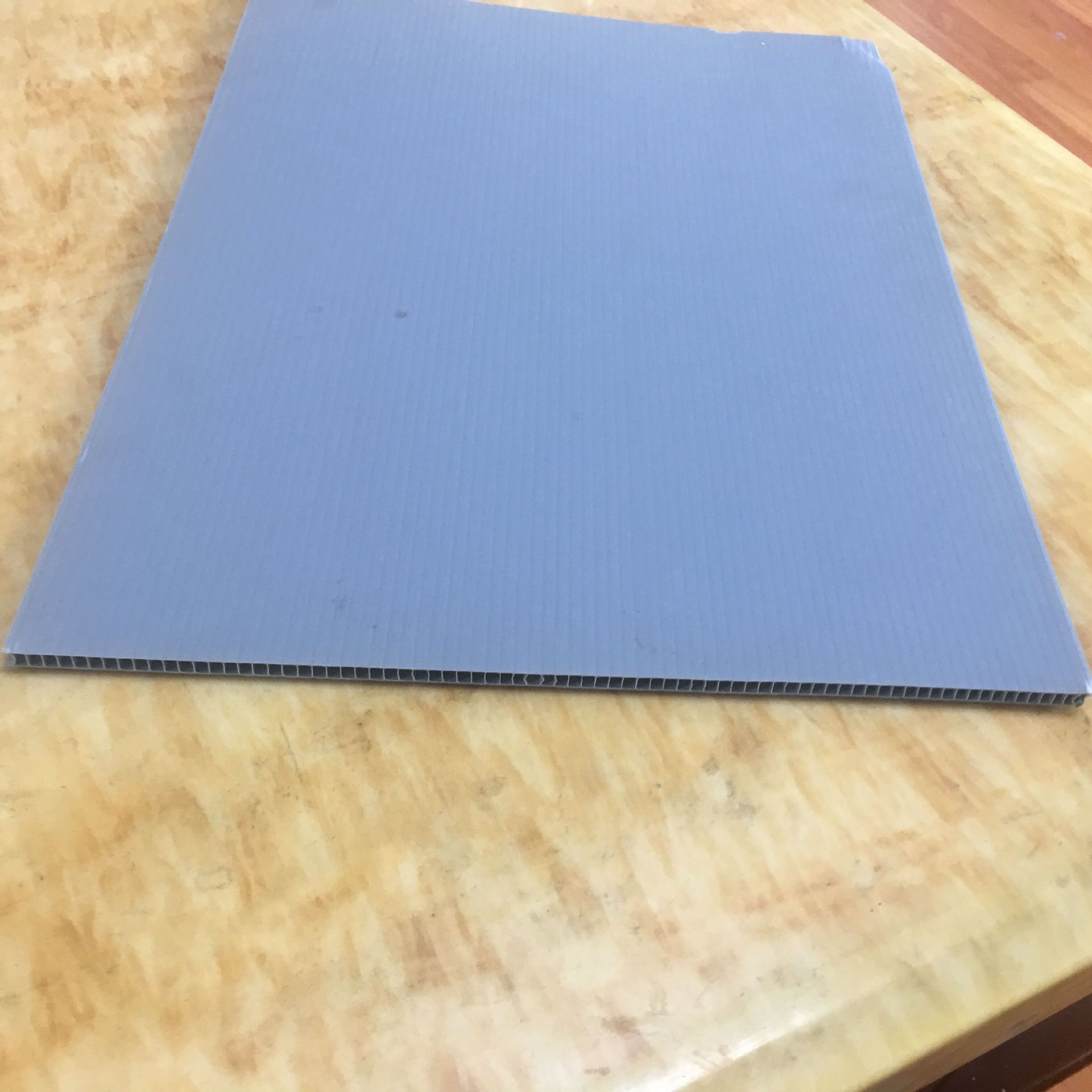 4MM全新料灰色中空板 4MM阻燃PP万通板