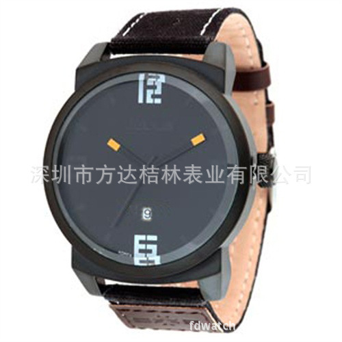Supply men's watch fashion leather watch imitation leather watch