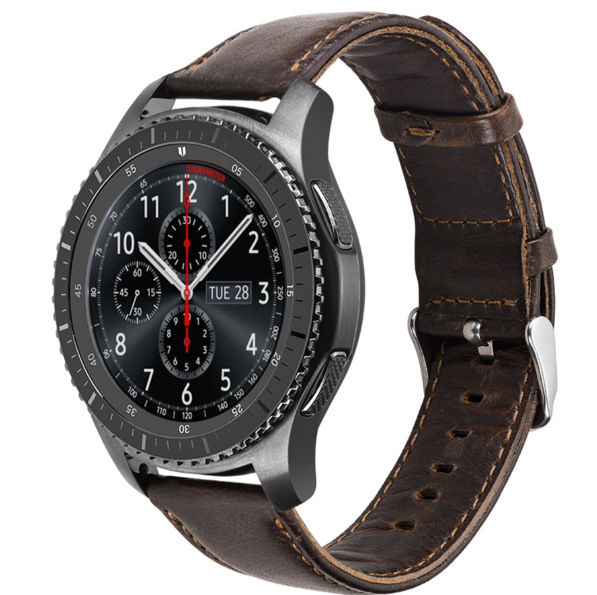 Suitable for Samsung Galaxy Watch 46Mm/Watch 3 45Mm/Gear S3 Crazy Horse Pattern Strap 22mm
