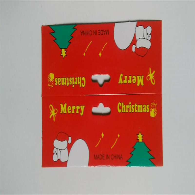 厂家订圣诞红色纸卡圣诞礼品装饰卡片做 彩色礼品吊卡印刷设计