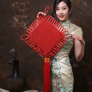 福旺年新年装饰蝴蝶结乔迁喜庆福字中国结挂件小号室内批发