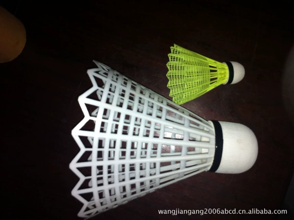 For badminton, white