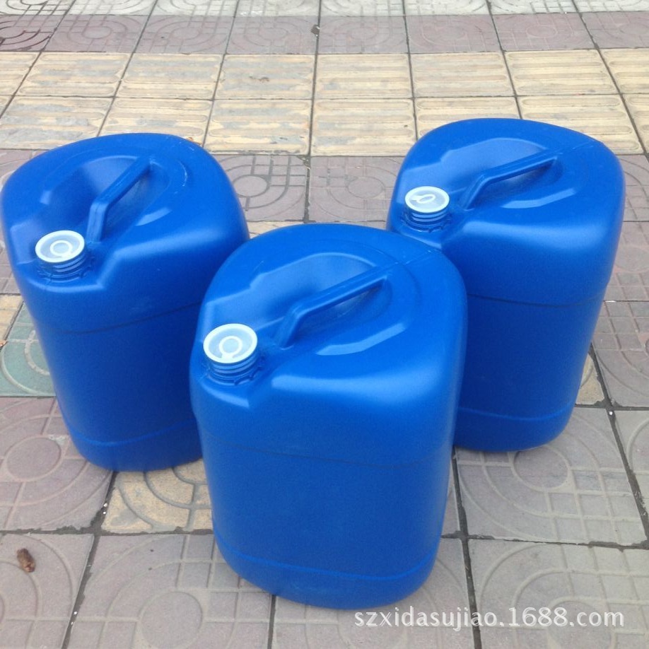 厂家批发25L 蓝色耐酸碱塑料桶 方形化工桶 塑料包装桶 配内外盖