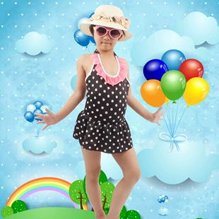 Слитный купальник-платье для девочек 6–10 лет для детей постарше
