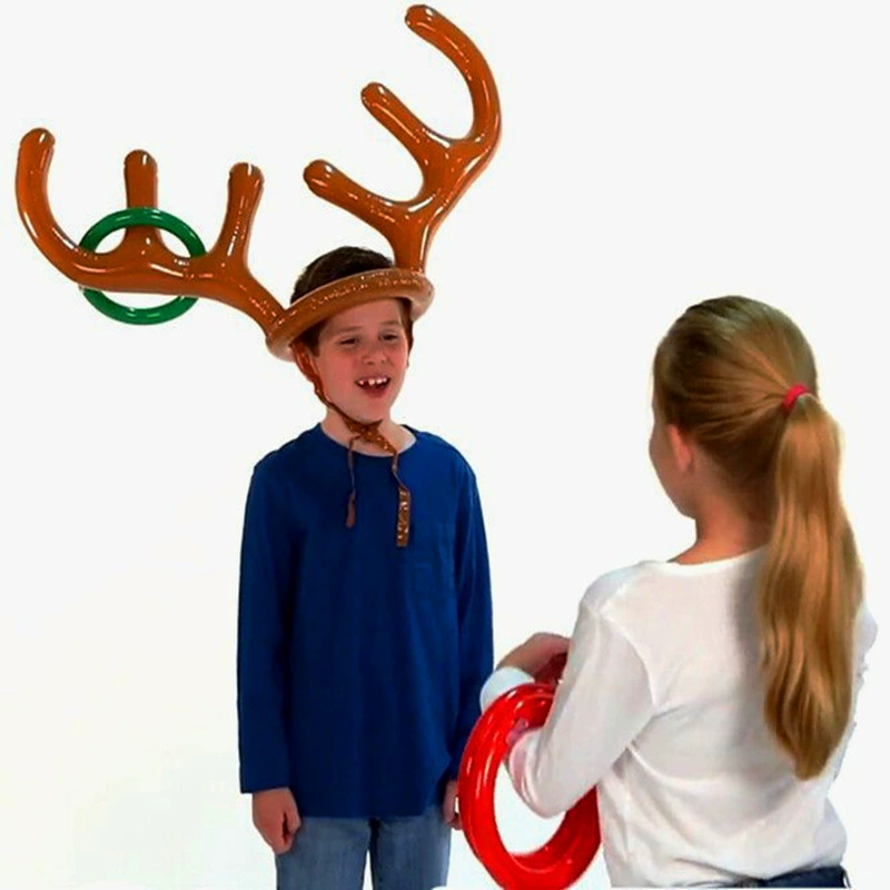  inflatable helmet, rings, headband, toy, props