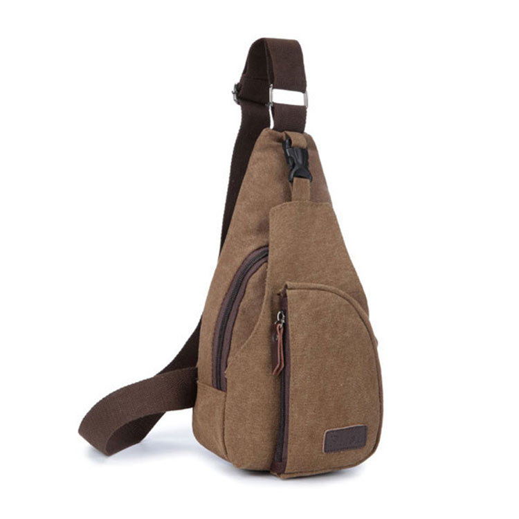 2023 new canvas chest bag men and women waist bag crossbody backpack casual shoulder new wholesale