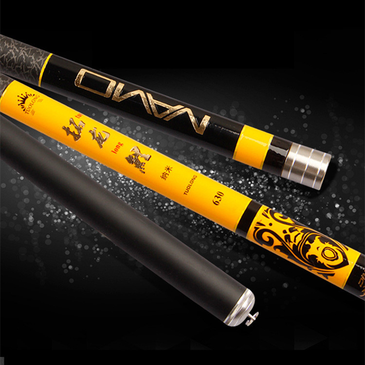 Nueva caña de pescar de carbono 7,2 M 6,3 m fábrica al por mayor varilla de mano Mesa caña de pescar artes de pesca suministros entidad