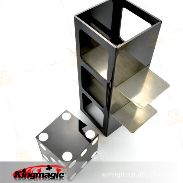 G1053 dice wearing steel plate kingmagic magic props manufacturers…