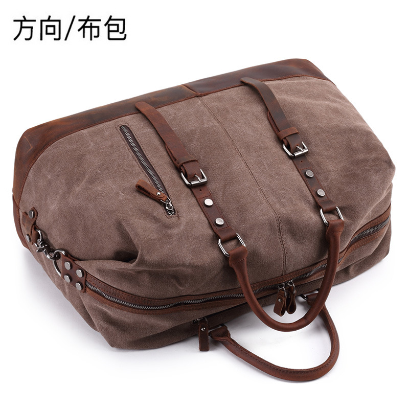 fashionable capacious cloth travel bag