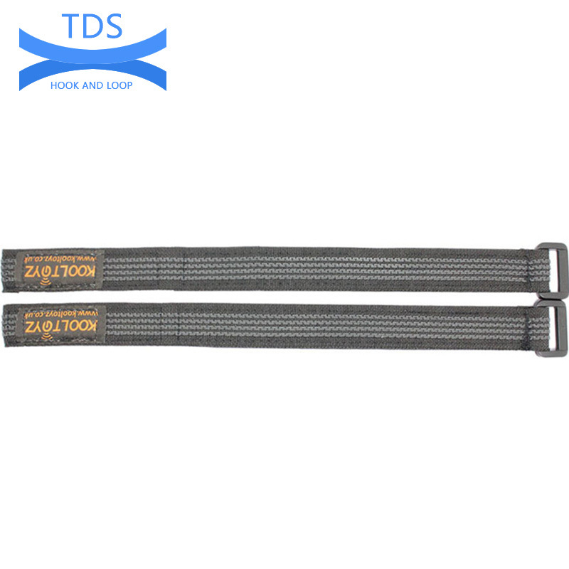 厂家直销滴胶防滑尼龙魔术贴绑带 环保黑色滴胶方扣绑带 可印log